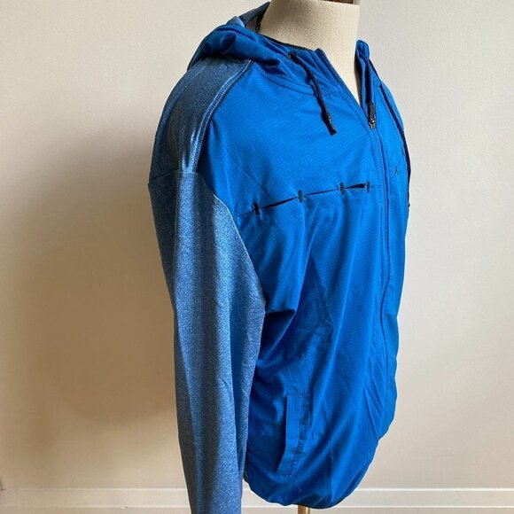MPG Bnwt Blue Lightweight Hooded Jacket Xlarge - Picture 4 of 10